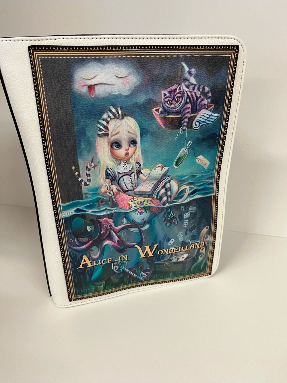 Alice in Wonderland Decorative Book Backpack